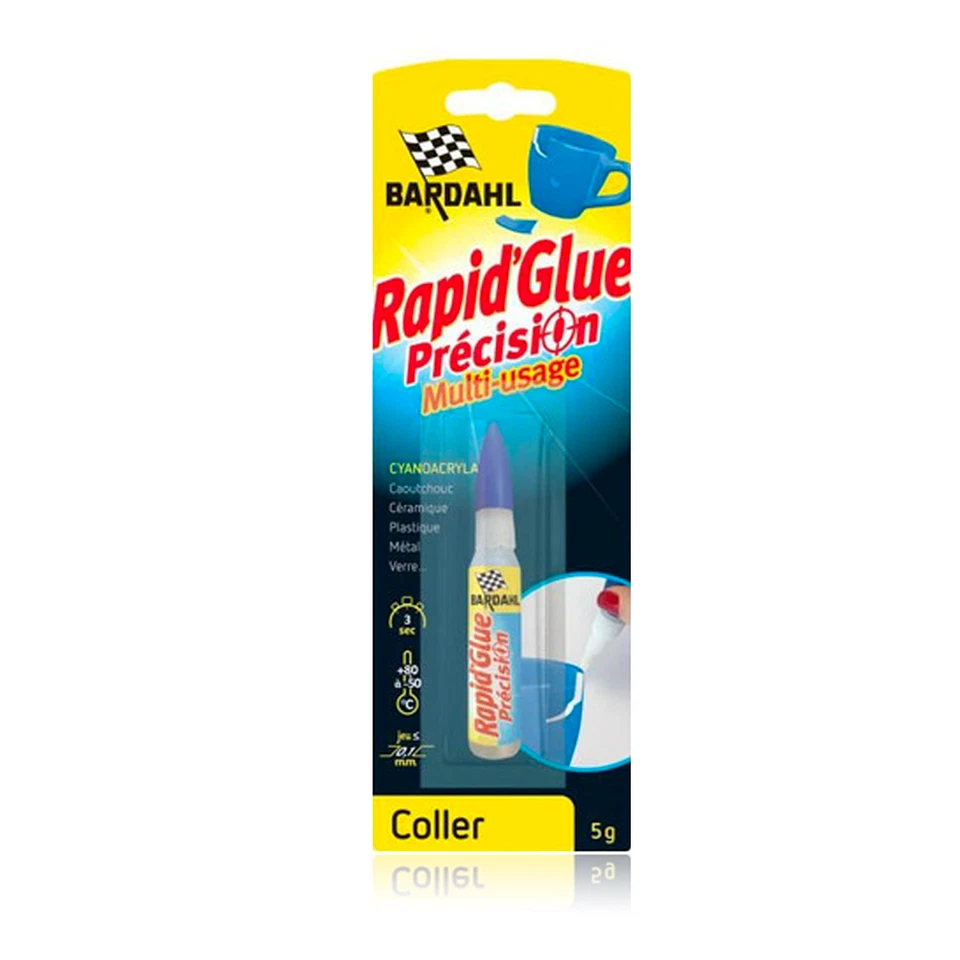 Colle express 3 sec Rapide Glue Precision Multi usage Bardahl 5g - Photo 1/1