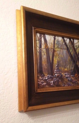 Original Landscape Oil Painting 9x12in "Trail Mark (1)" by En Chuen Soo, Framed - Picture 4 of 6