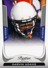 2011 Prestige #228 Darvin Adams RC Carolina Panthers