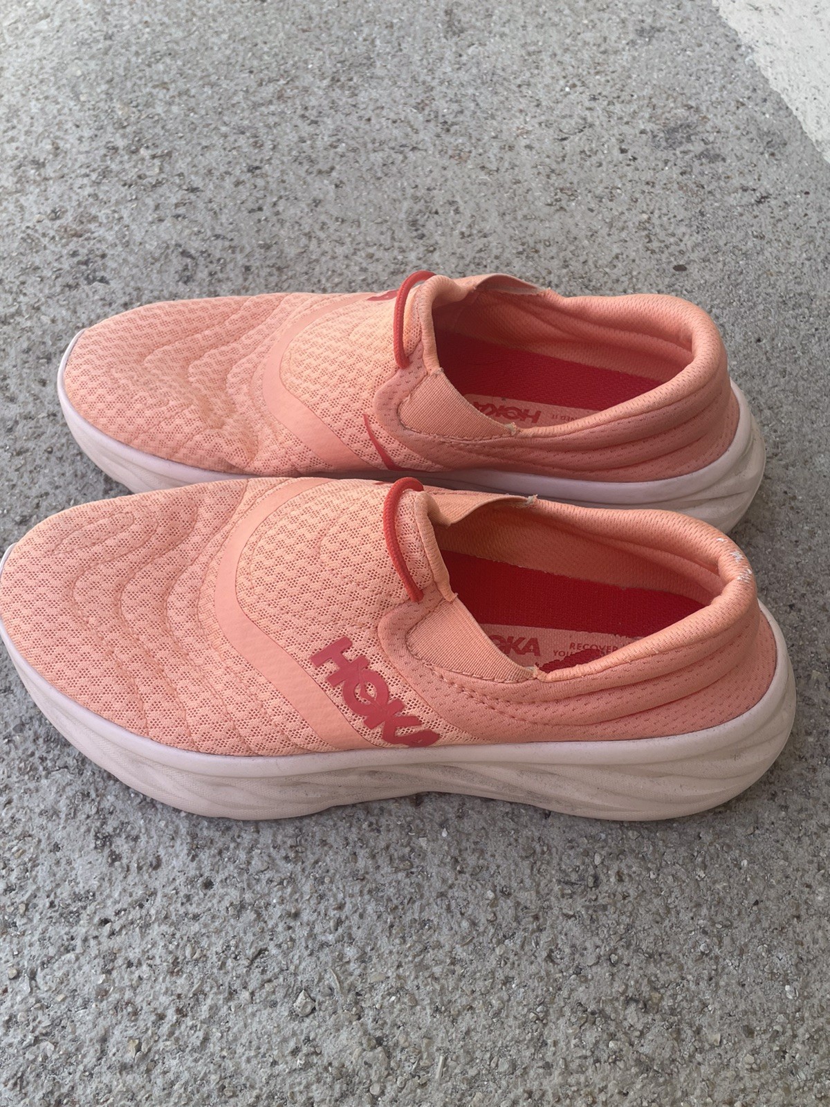 Hoka Womens Ora Recovery Shoe 2 US Size 9 Orange