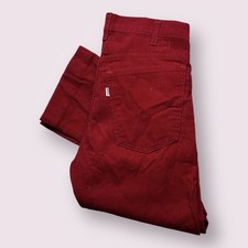 Vintage Levi  s 519 Bootcut Corduroy Pants 70s Talon 42 USA Made Sz 28x27 Cotton