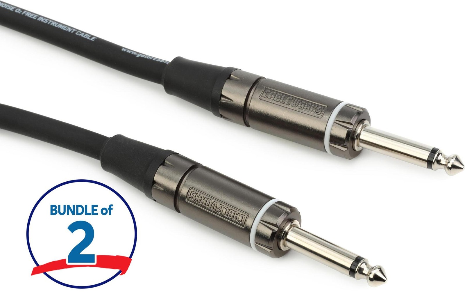 Серия кабелей Gator Cableworks Composer 14-дюймового разъема TS Male Straight to Straight 9590₽