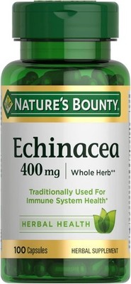 Nature's Bounty Echinacea, Herbal Supplement, Supports Immune Health, 400mg, 100
