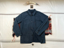 Levi's Engineer Chore Jacket L Blue Railroad Coat Utility Duck Cloth Loco 2016