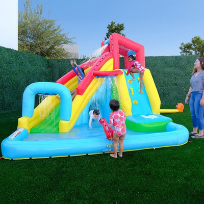 #ad #ad My 1st inflatable blow up Water Slide Splash and Slide with Tunnel with BLOWER $374.00