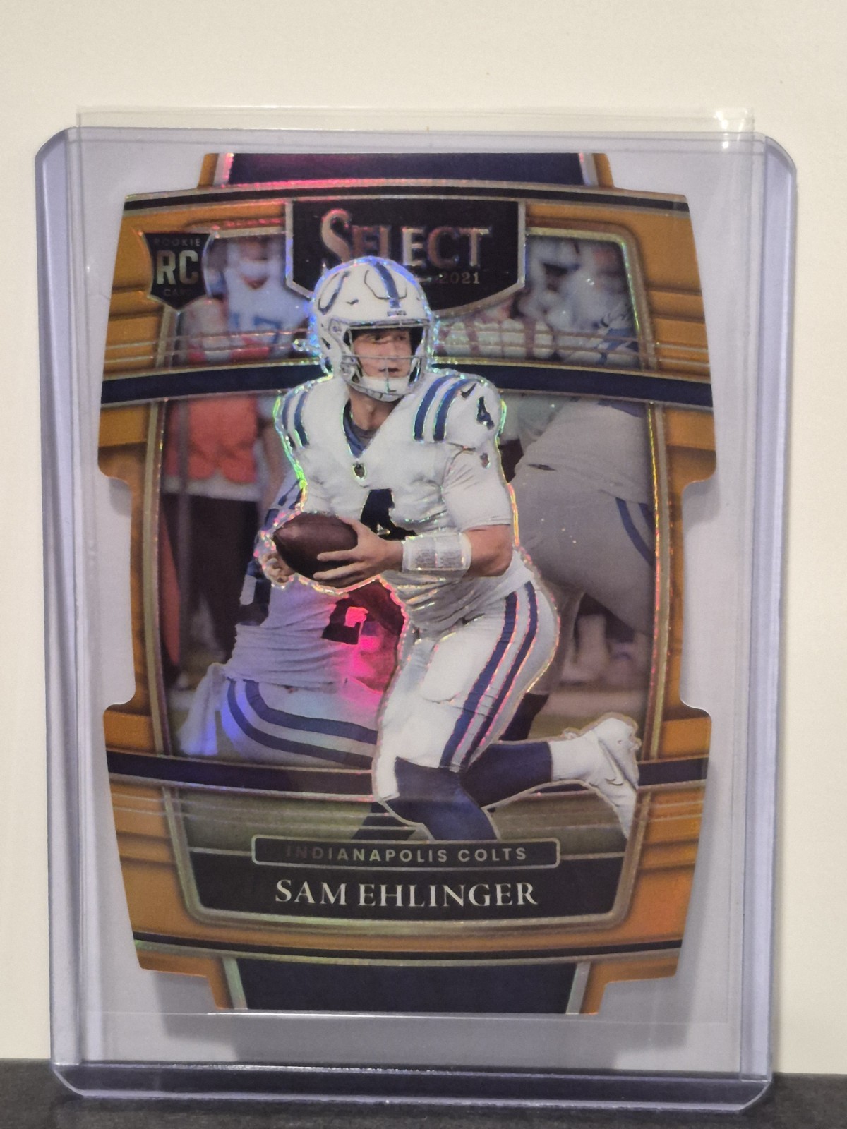 2021 Panini Select Concourse Sam Ehlinger #98 - Orange Prizm Die-Cut /249 RC
