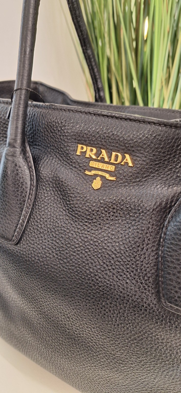 PRADA Black Leather Vitello Daino 2way Shoulder Bag RRP £1,895 image 8