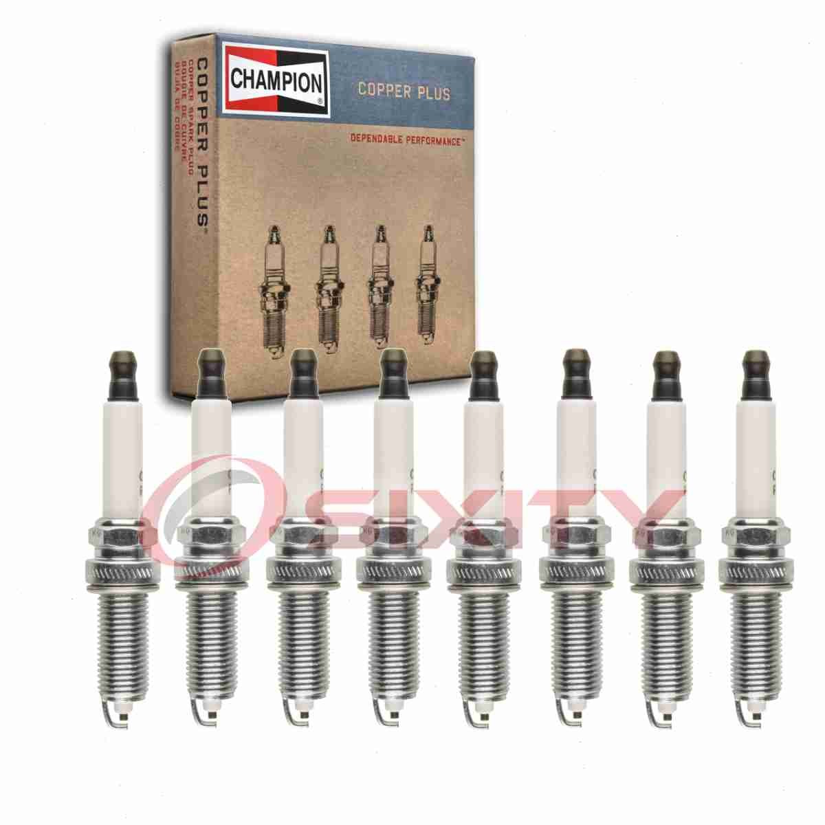 8 pc Champion Copper Plus Spark Plugs for 2015 Jaguar XKR Ignition Secondary nq