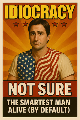 Faux Real Cards (FRC) Idiocracy Joe Bowers Not Sure Luke Wilson Parody Custom