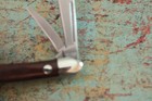 Vintage Western USA #W244 Rose Wood 3 Blade Stockman Knife Stainless Steel NIB — photo 5