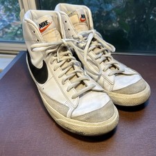 Nike Blazer Mid '77 Men  s Size 8 White Black Basketball Shoes BQ6806-100 2023