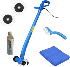 Grout Groovy! Electric Stand-Up Grout Cleaning Machine for Tile Floors & Bathroo