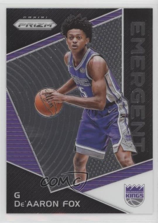 2017-18 Panini Prizm Emergent De'Aaron Fox #EM-DEA Rookie RC