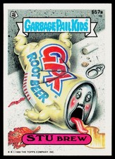 Stu Brew, 1988 Topps Garbage Pail Kids Series 14, #557a, ,