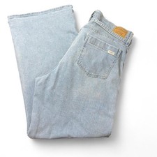 Levi Strauss Signature Vintage Wide-Leg Light wash Mid Rise Jeans 16