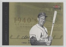 2002 Fleer Premium Legendary Dynasties Enos Slaughter #10LD HOF 0l7n