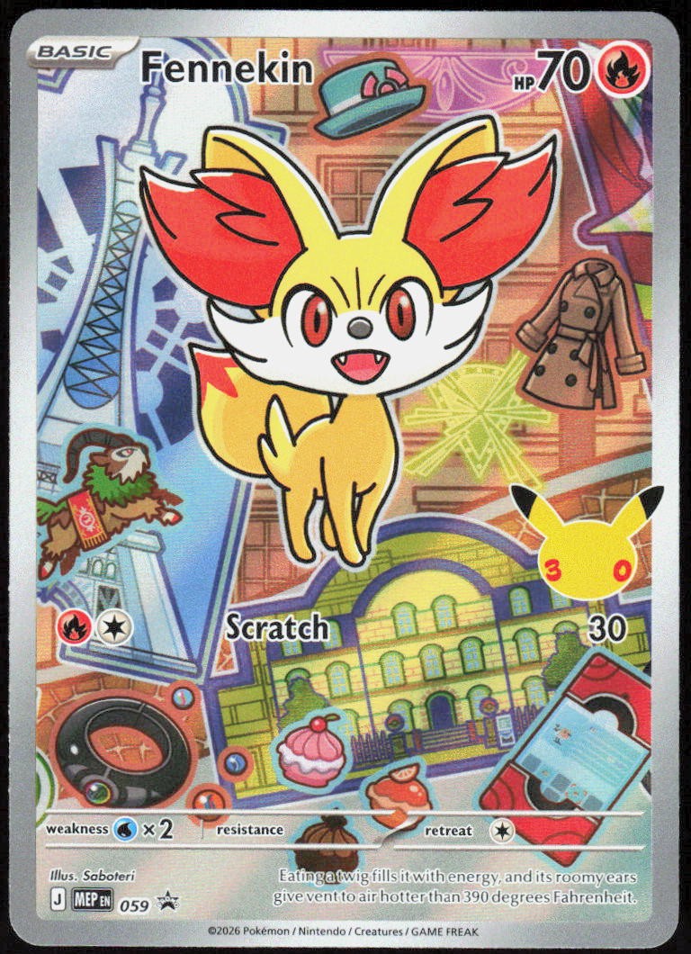 Fennekin 059 Holofoil Promo ME: Mega Evolution Promo NM Pokemon