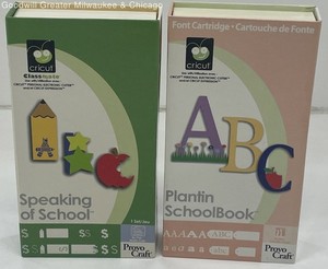 Cricut Classmate Speaking of School- Alphabet Numbers& Schoolbook