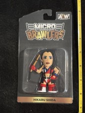 Micro Brawlers Wave 1 AEW Hikaru Shida Pro Wrestling Tees Action Figure Collect