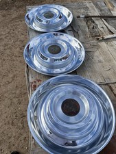 Three 195455 Cadillac 15 Inch Hubcaps Vintage Original Hubcaps