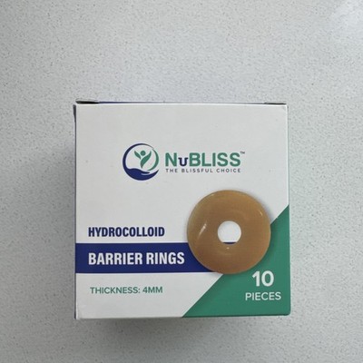 NuBliss Moldable Ostomy Barrier Ring   10-Pack 4MM, Standard Adhesive 