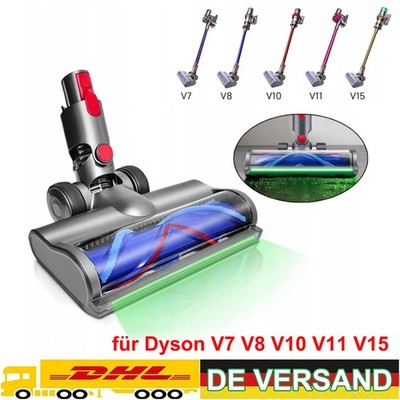 Neu Bürste für Dyson V7 V8 V10 V11 V15 Bodenbürste Staubsauger Bodendüse mit LED