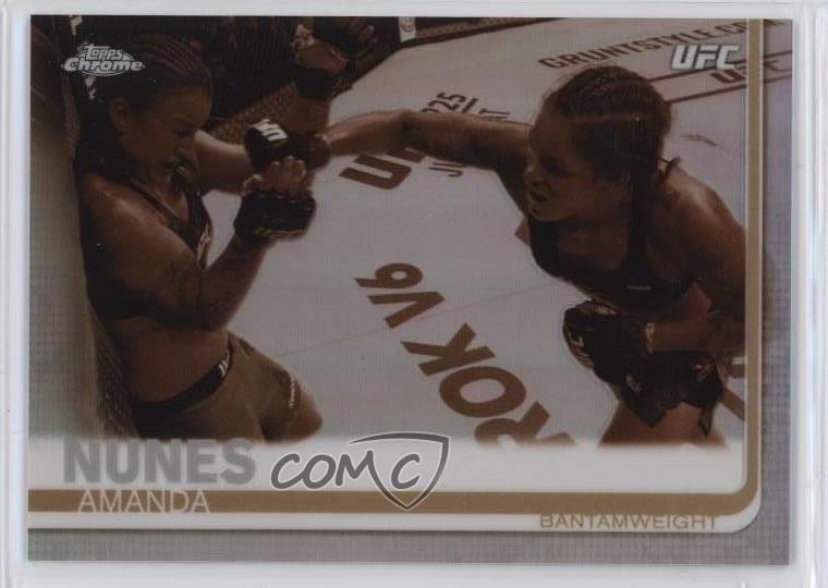 2019 Topps Chrome UFC Sepia Amanda Nunes #100 7xr