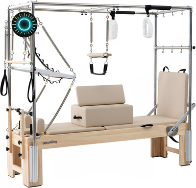 Pilates Reformer Machine Quick-Assembly Studio Grade Pilates Equipment for Gym