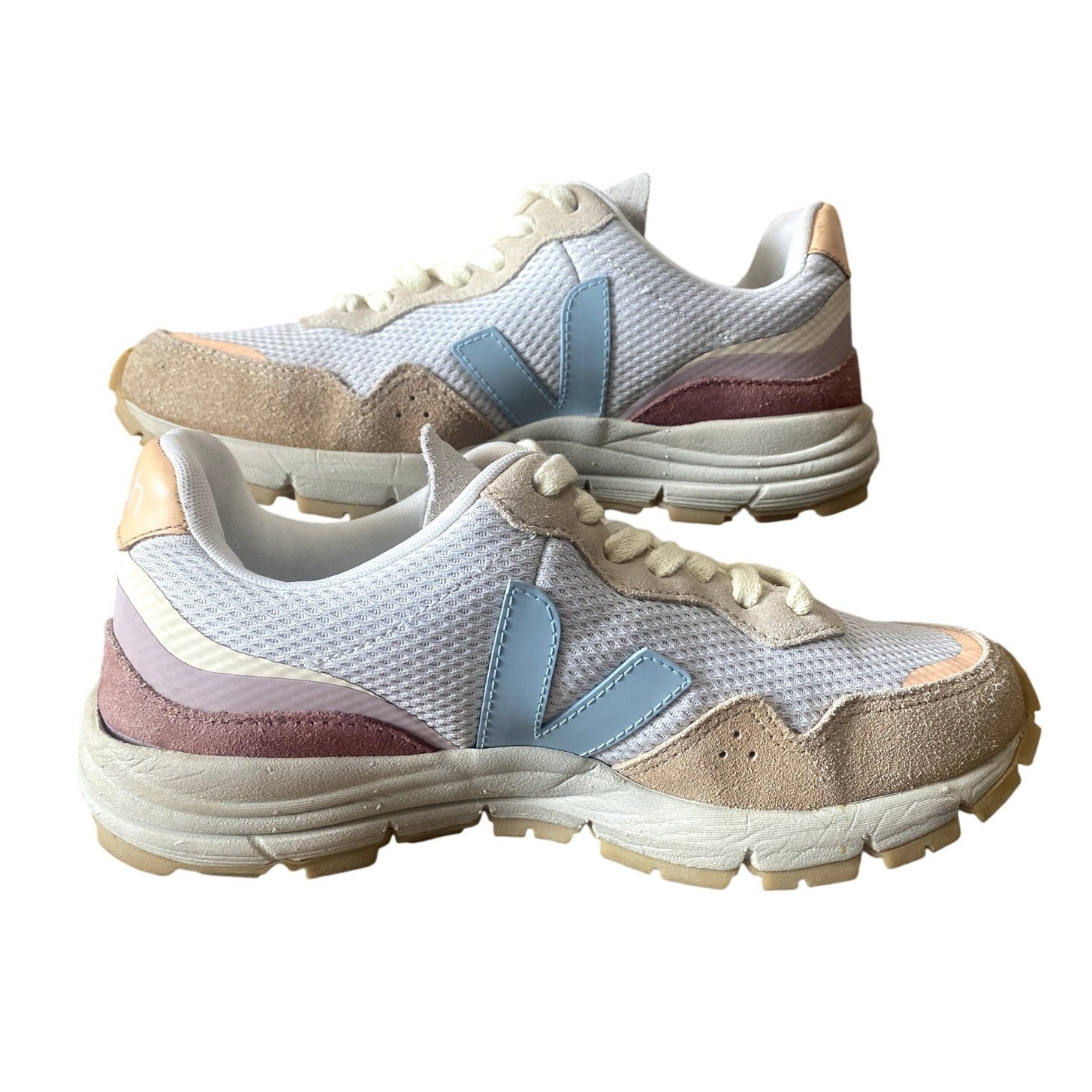 Veja x ba&sh Natural Steel Sneakers Women Size 7 – Eco-Friendly Retro Design