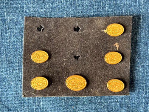 Vintage NOS Antique Automobile Club Button Lot of 6 Lapel Pin Deadstock