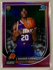 2025-26 Bowman Chrome Rasheer Flemming Rookie Fuchsia Refractor /199 SUNS SP RC