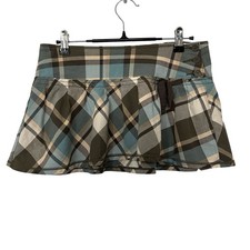 VTG Abercrombie Fitch Mini Plaid Skirt Girls 12 Womens S Preppy Y2K Academia