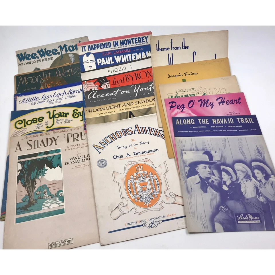 Vintage Sheet Music Lot of 88 Song Books Piano Hollywood Movies Jazz 1930s-1950s - Image 2 of 4