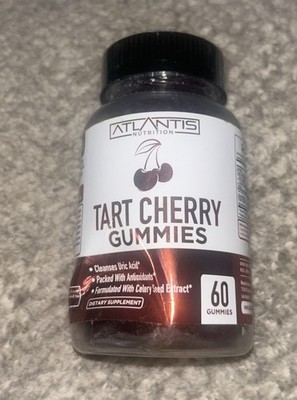 Atlantis Nutrition Tart Cherry Gummies with Celery Seed 60 Count (Pack of 1) 