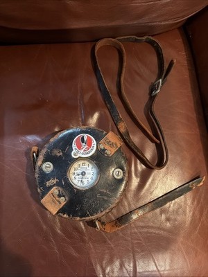 Vintage Detex Guardsman Watchman s Clock Original Leather Case No Keys Untested