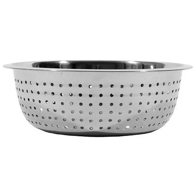 15 in. Stainless Steel Large Hole Chinese Style Colander