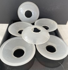 Lot  6 anciennes coupelles en opaline blanche  pour lustre applique/7711V0