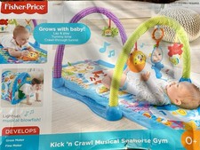 Fisher Price Kick N Crawl Musical Seahorse Gym - Tested and Working