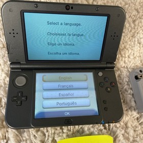 Nintendo &ldquo;New&rdquo; 3DS XL Metallic Gray Handheld Console System RED-001 Top IPS