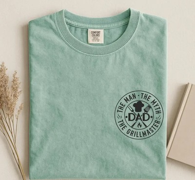 Gildan Tee Dad Grillmaster Mens BBQ Cookout Father Funny Gift Shirt