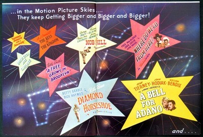DIAMOND HORSESHOE - A BELL FOR ADANO - 20TH CENTURY FOX TRADE ADVERT