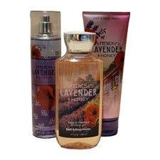 New Bath Body Works French Lavender Honey Retired Shower Gel Body Mist Cream
