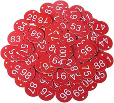 1-20/50/100 Engraved Discs Number Restaurant Table Tags Gym Locker Pub Club