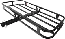 MaxxHaul 70107 53" x 19-1/2" Hitch Cargo Carrier - Trailer Mount Steel With High