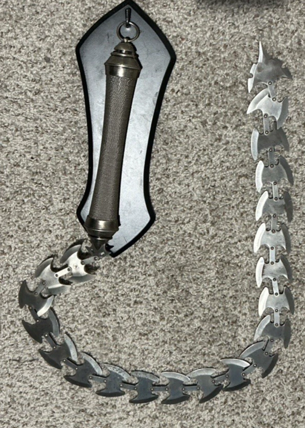 Artículo de exhibición de artículos de colección arma látigo escorpión navaja de acero inoxidable Foto 3 de 4