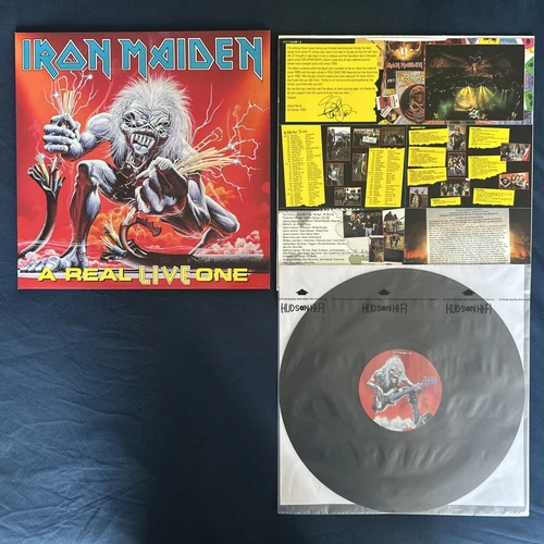 Iron Maiden - A REAL LIVE ONE - 1st PRESS UK Vinyl - COMPLETE (EX-)