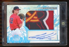 2024 Leaf Trinity Cam Caminiti Platinum /49 Rookie RC Logo Patch Auto
