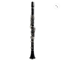 Black Plastic Clarinet with Silver Keywork