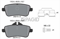 Pagid Bremsbelagsatz Scheibenbremse T2189N FüR Mercedes GLE C292 W166 Klasse GLS