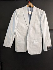 Banana Republic Men's Suit Summer Cotton Sky Blue 38 Short